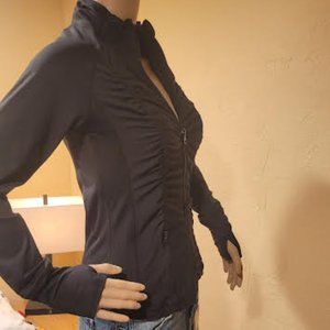 90 Degree by ReflexThumbhole Cuff Zip Jacket - XS
